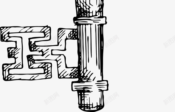 古典手绘钥匙矢量图ai免抠素材_88icon https://88icon.com 古典 手绘 钥匙 矢量图