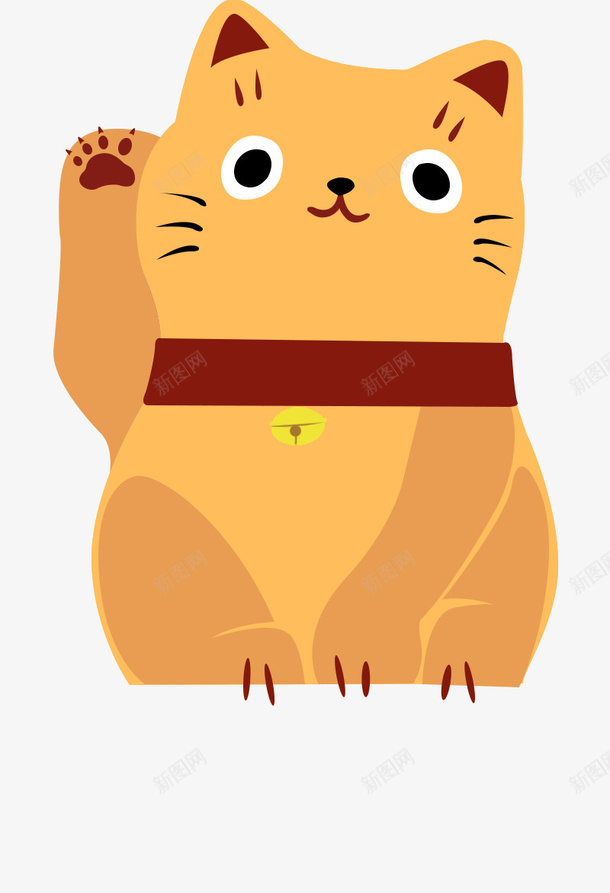 招财猫可爱宠物png免抠素材_88icon https://88icon.com 卡通 宠物 招财猫 猫