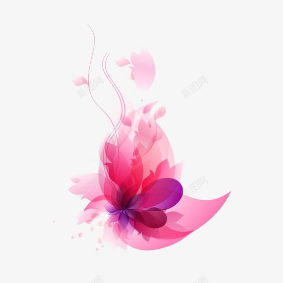 粉色渐变色花朵png免抠素材_88icon https://88icon.com PPT 粉色 花朵 花朵免扣PNG 花朵装饰