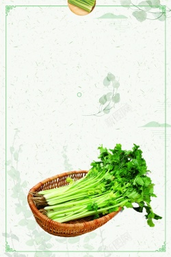 安全有机食品有机蔬菜芹菜美食PSD高清图片