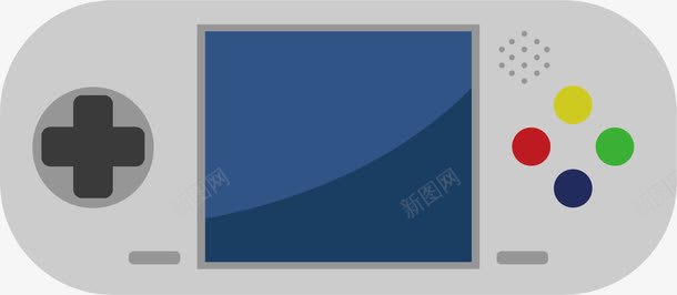 椭圆形游戏机png免抠素材_88icon https://88icon.com 卡通 商务 彩色 手绘 椭圆形 游戏机 简约