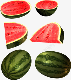 解渴消暑水果西瓜整一片高清图片