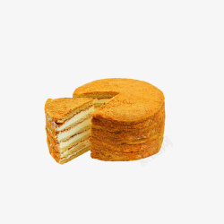 高级营养品提拉米苏蜂蜜奶油千层蛋糕点网红零食品高清图片