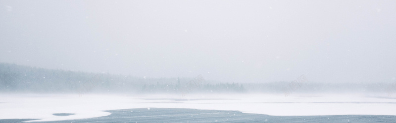 大气雪景banner背景背景