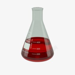 红色化学实验器材实验杯素材