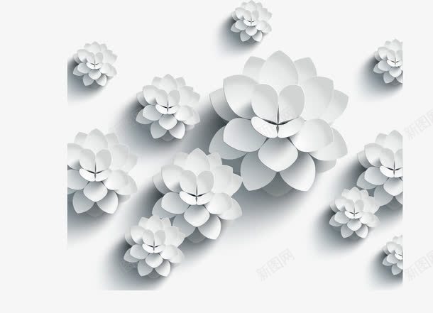 3D立体玉石花png免抠素材_88icon https://88icon.com 3D 玉石花 立体