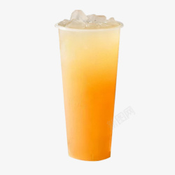 香橙汁冰爽椰果香橙汁高清图片