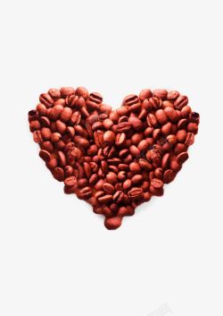 心形咖啡豆子素材