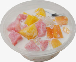 冰爽甜品水果捞素材