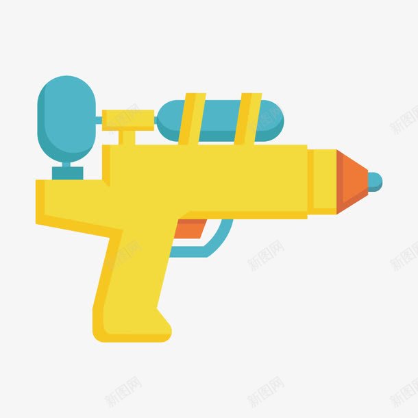 卡通小孩子玩具装水水枪png免抠素材_88icon https://88icon.com 卡通 小孩子 水枪 玩具 装水