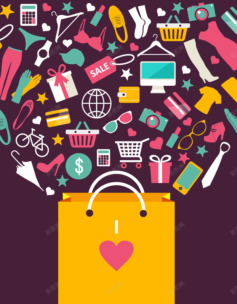 手绘购物海报背景素材jpg设计背景_88icon https://88icon.com 海报素材 背景海报 购物海报 素材 背景 素材背景 海报 素材海报