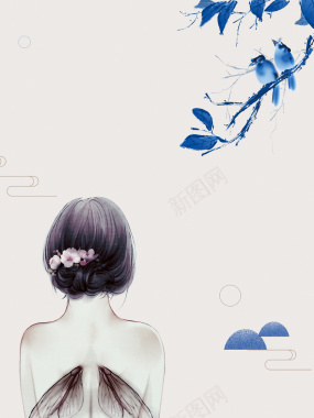 小清新微整形海报背景背景