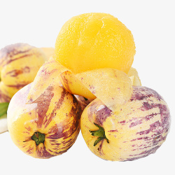黄肉桃人参果长寿水果高清图片