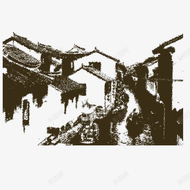 手绘铅绘江南乡镇风景png免抠素材_88icon https://88icon.com 乡镇 手绘 江南 铅绘 风景