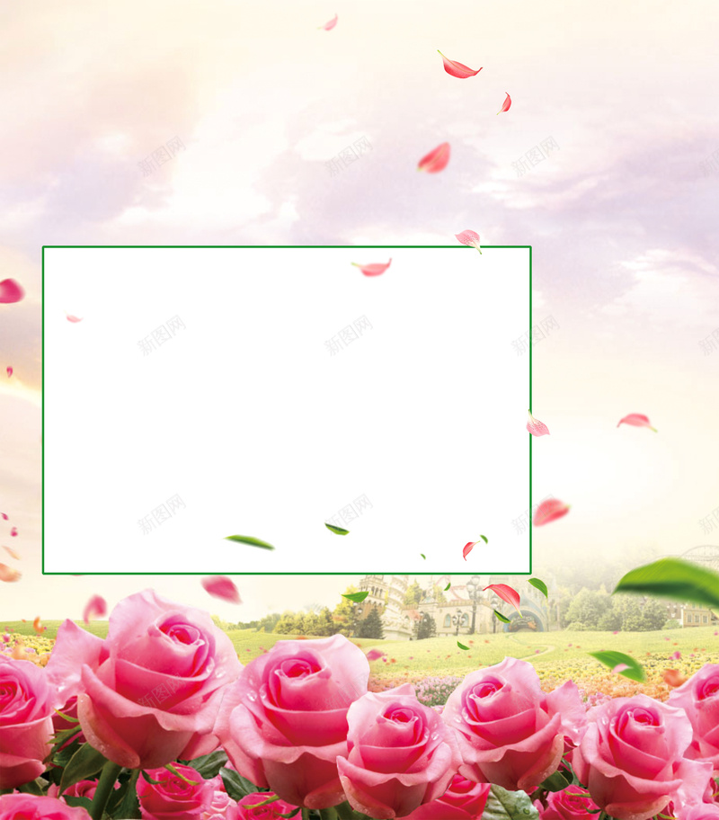 花朵花束花卉玫瑰花瓣天空云彩草地叶子psd设计背景_88icon https://88icon.com 玫瑰 花卉 花朵 花束 花瓣 天空 云彩 草地 叶子 树木