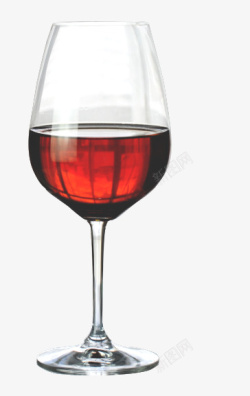 浪漫红酒透明玻璃杯素材