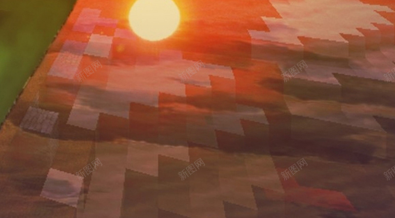 唯美景色H5背景jpg设计背景_88icon https://88icon.com 黄昏 几何 草地 云彩 太阳 H5 h5 摄影 风景