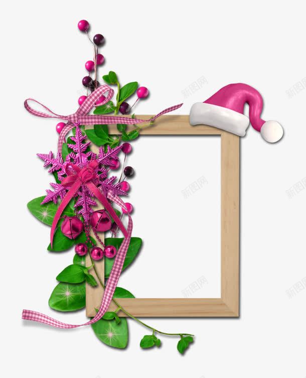 相框边框红色花绿叶花边装饰png免抠素材_88icon https://88icon.com 相框 红色花 边框