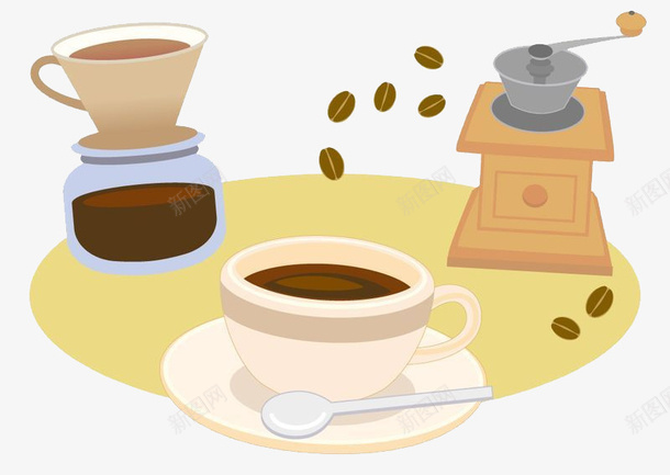 现磨的咖啡png免抠素材_88icon https://88icon.com png图形 png装饰 咖啡 咖啡机 咖啡豆 装饰