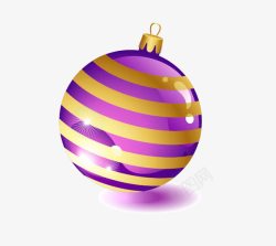 紫色吊球圣诞球高清图片