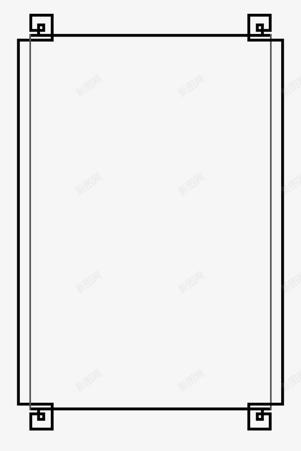 边框线型边框中式元素装饰元素png免抠素材_88icon https://88icon.com 中式元素 线型边框 装饰元素 边框