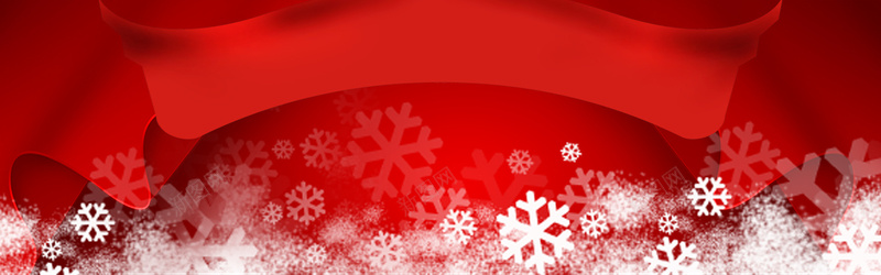 红色复古圣诞banner海报背景背景