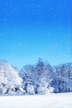 大雪24节气传统节日海报背景