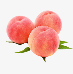 桃子水果桃子新鲜嫩色高清图片