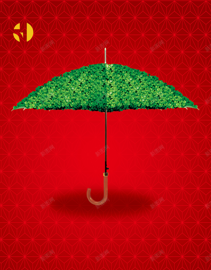 绿色的雨伞背景素材psd设计背景_88icon https://88icon.com 海报 红色 纹理 背景 雨伞 忧伤 质感