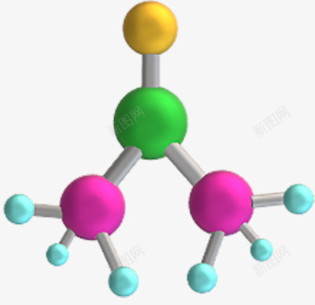 DMSO分子png免抠素材_88icon https://88icon.com 二甲基亚砜 分子式 化学结构 球棍模型