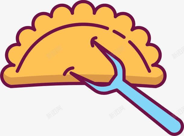 叉子饺子png免抠素材_88icon https://88icon.com 卡通 叉子 水饺 水饺卡通 水饺速写 饺子