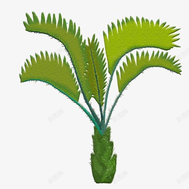 热带植物卡通纹理插画psd免抠素材_88icon https://88icon.com 卡通 手绘 插画 植物 纹理