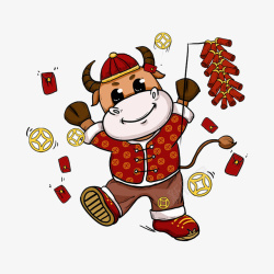 可爱喜庆的牛牛19素材