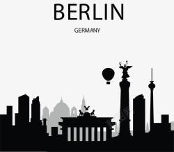 德国柏林宣传海报矢量图素材
