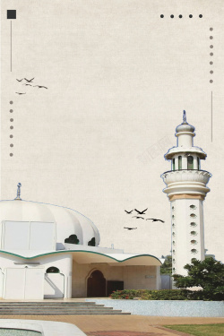 土耳其文化土耳其建筑海报背景高清图片