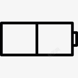 半色调技术水平电池状态图标高清图片