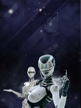 科技未来人工智能背景