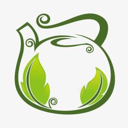 绿色健康茶文化创意图素材