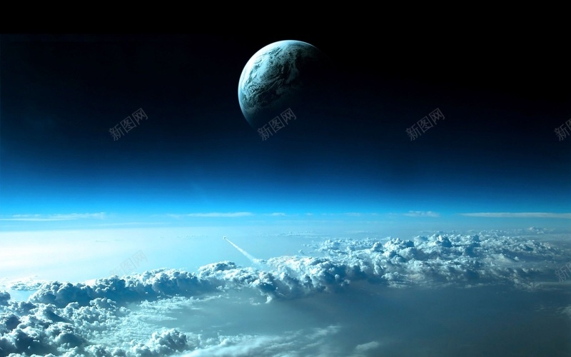 月球太空图jpg设计背景_88icon https://88icon.com 太空 星球 月球 白云