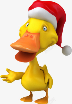 圣雪人诞卡通圣诞鸭子高清图片