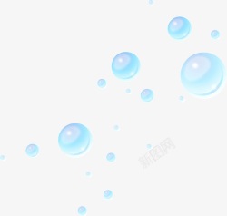漂浮透明晶莹泡泡素材
