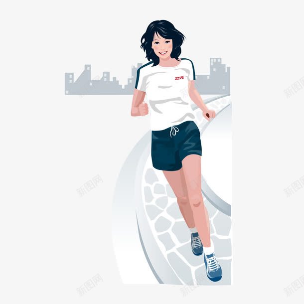 运动的美女png免抠素材_88icon https://88icon.com 大桥 美女 运动