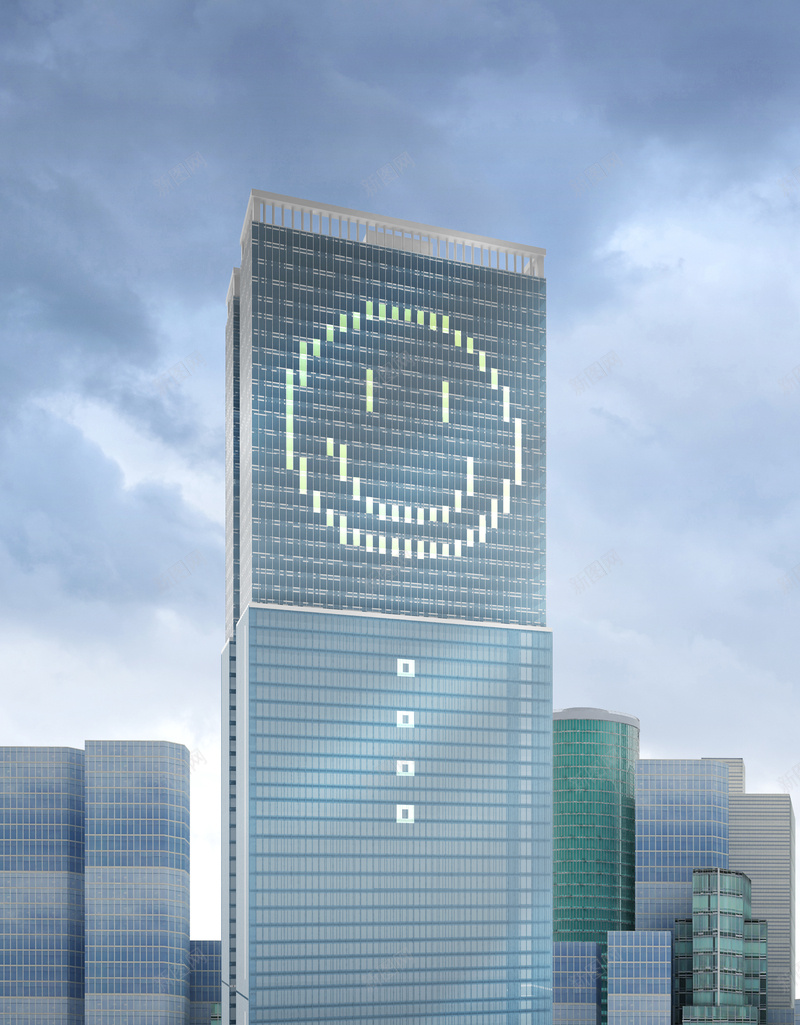 创意高楼商务印刷背景psd设计背景_88icon https://88icon.com 创意 印刷背景 商务 科幻 科技 笑脸 高楼