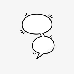 对话框会话框会话气泡漫画对话框黑白对话框素材