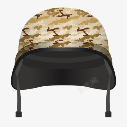 军队式帽子矢量图素材