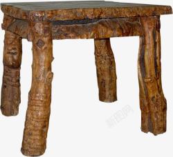 棕色木桌素材