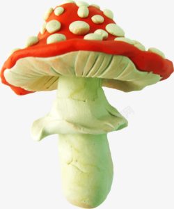 卡通红色蘑菇素材