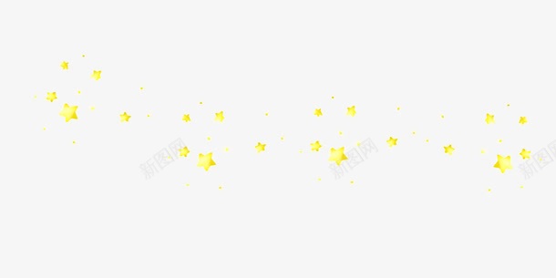 黄色装饰png免抠素材_88icon https://88icon.com 小星星 素材 背景装饰 黄色