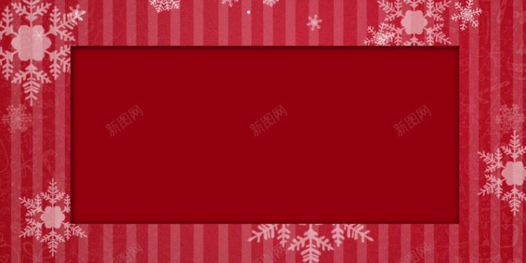 圣诞红色雪花背景背景