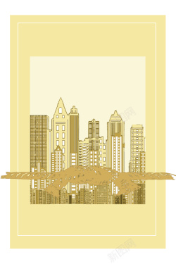 手绘城市规划手绘城市背景高清图片